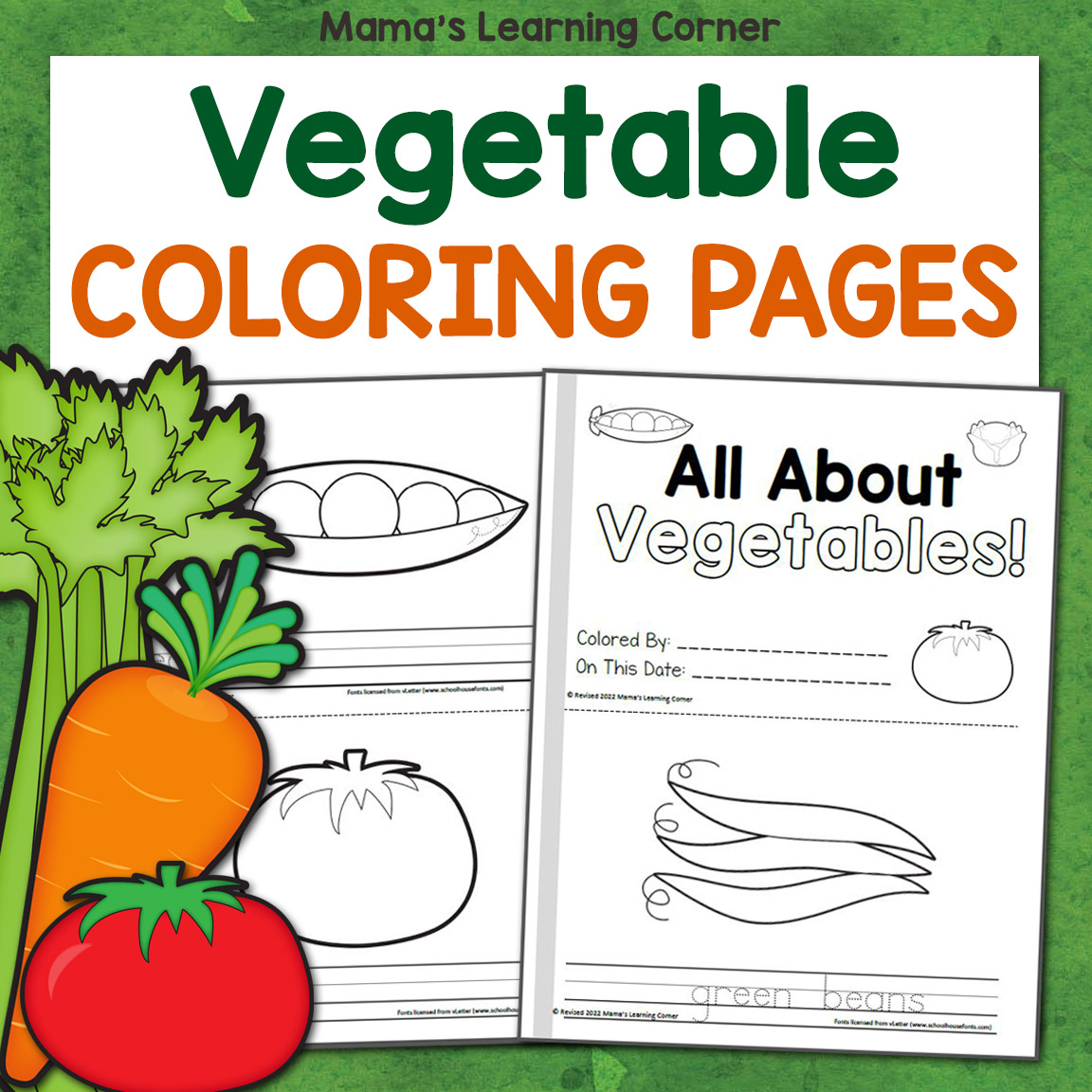 Fruit coloring pages made by teachers