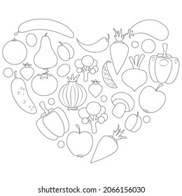 Hakuun free printable fruit coloring pages kids liittyvã vektorikuva rojaltivapaa