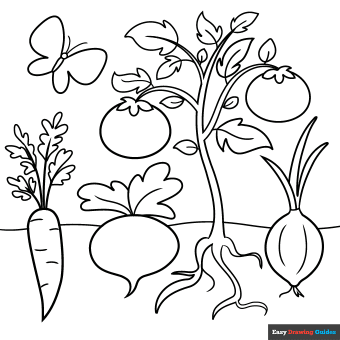 Free printable garden coloring pages for kids