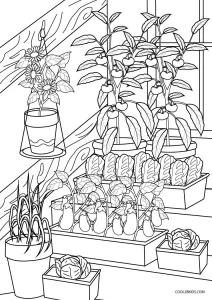 Free printable garden coloring pages for kids