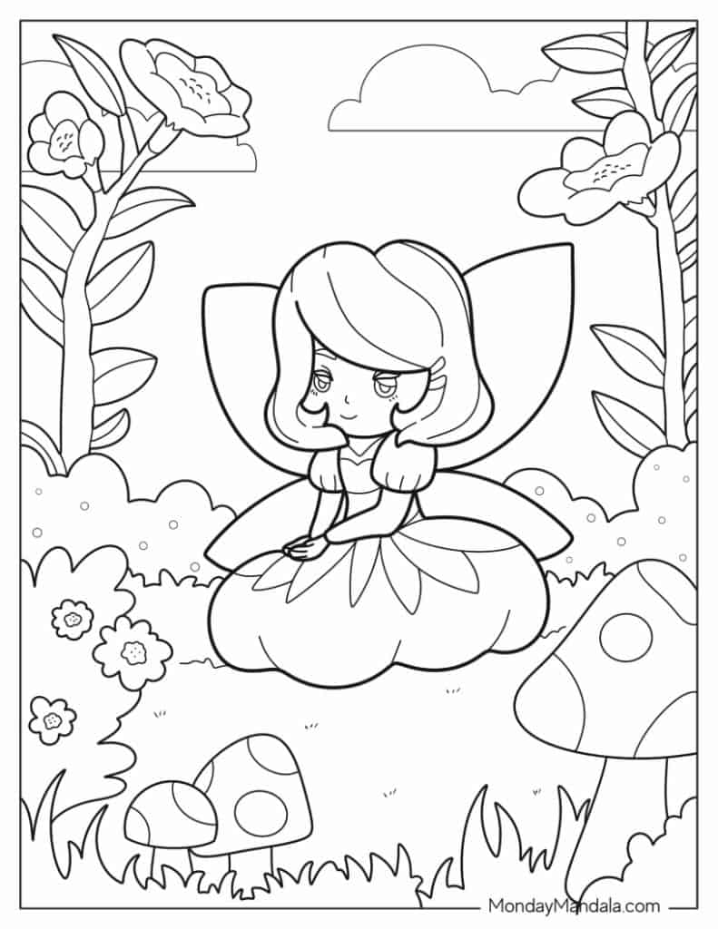 Garden coloring pages free pdf printables