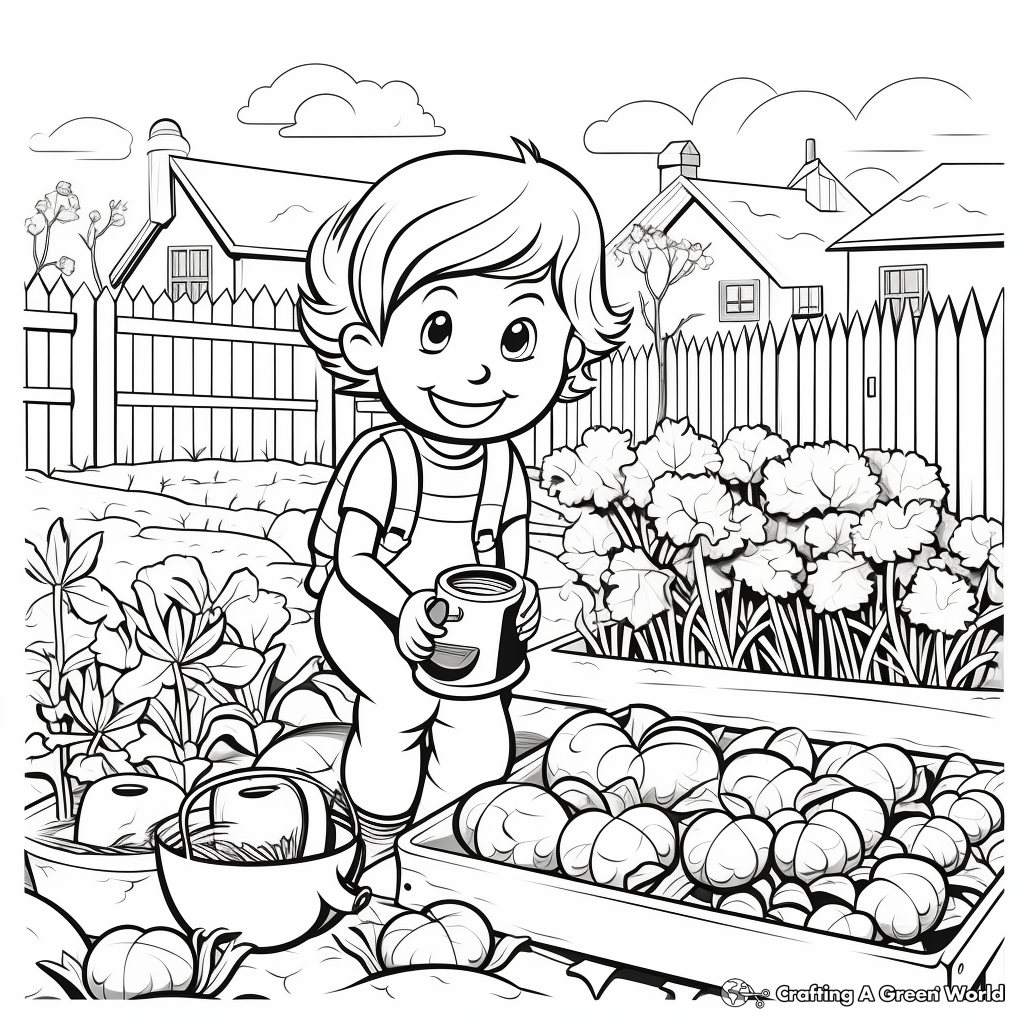 Garden coloring pages