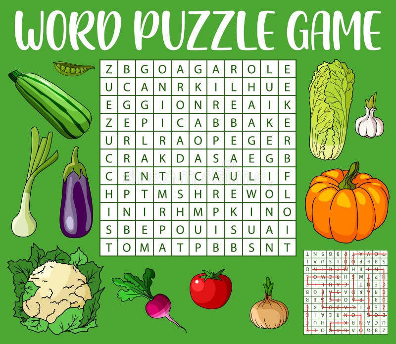 Game search vegetables word stock illustrations â game search vegetables word stock illustrations vectors clipart