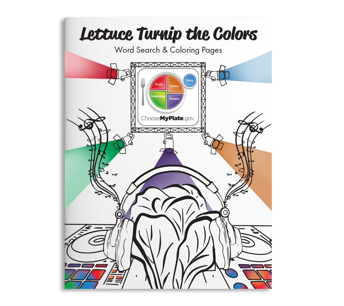 Lettuce turnip the colors word search coloring booklet â fresh baby nutrition education physical activity products