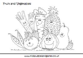 Fruit and vegetable loring page