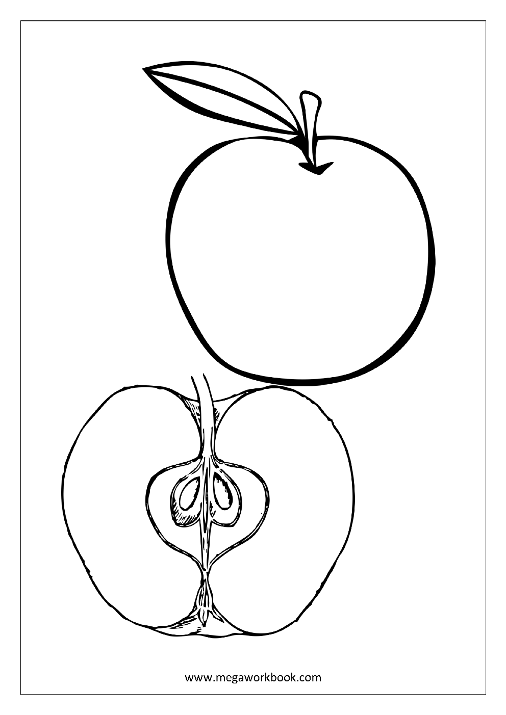 Fruit coloring pages