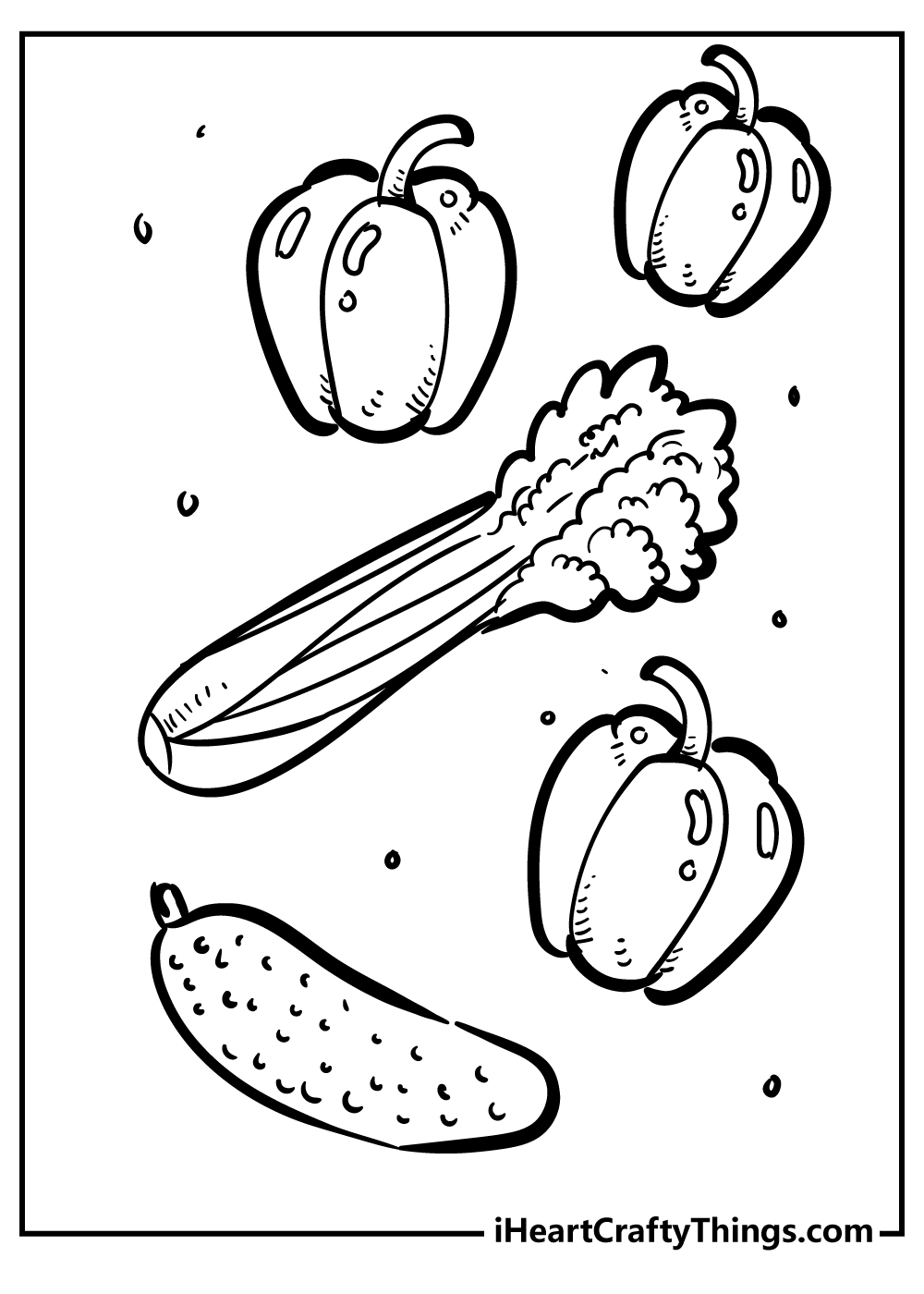 Vegetables coloring pages free printables