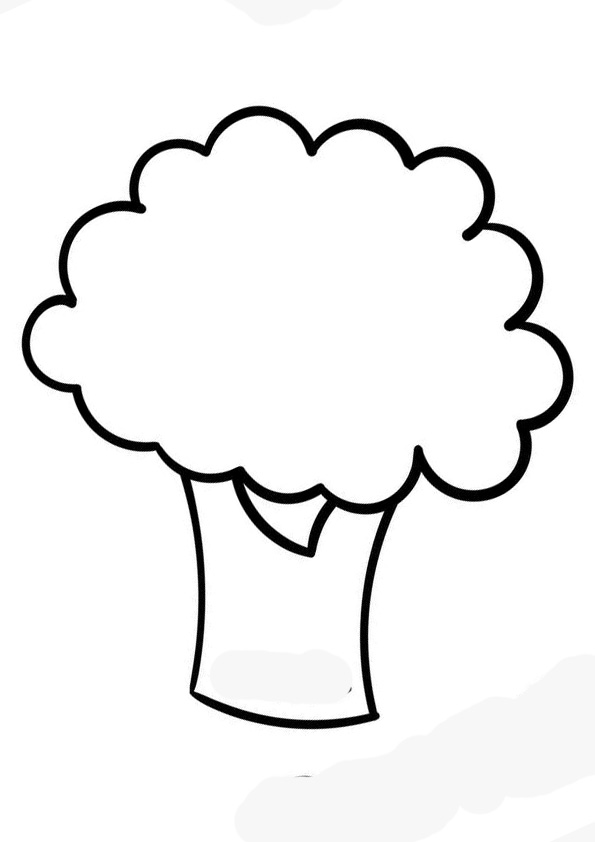 Coloring pages printable broccoli vegetable coloring pages free download