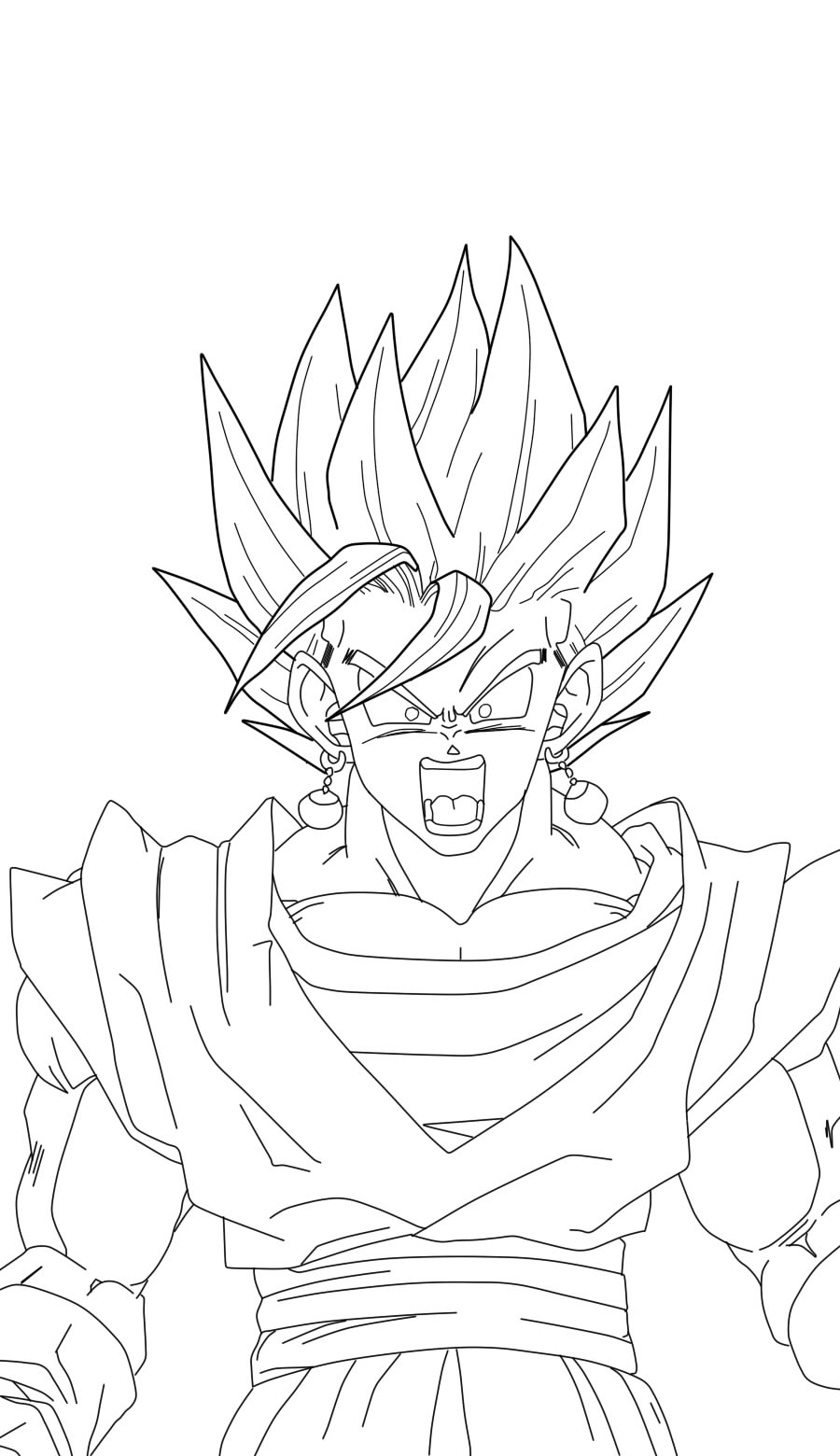 Draw of vegito by theworld rdragonballsuper