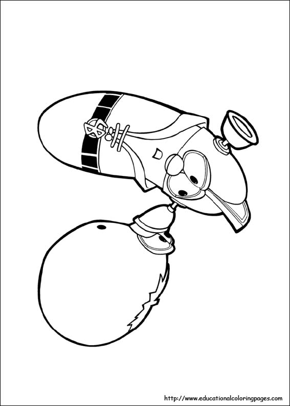 Veggie tales coloring pages free for kids