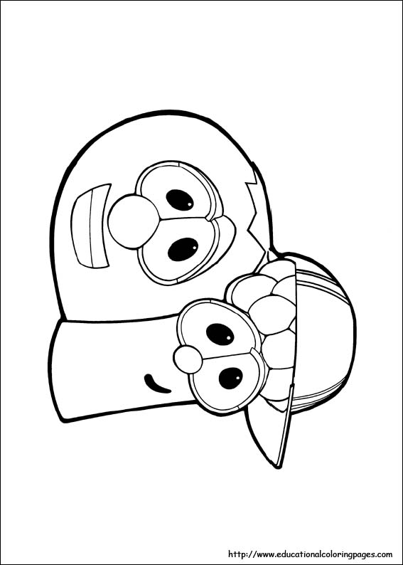 Veggie tales coloring pages free for kids