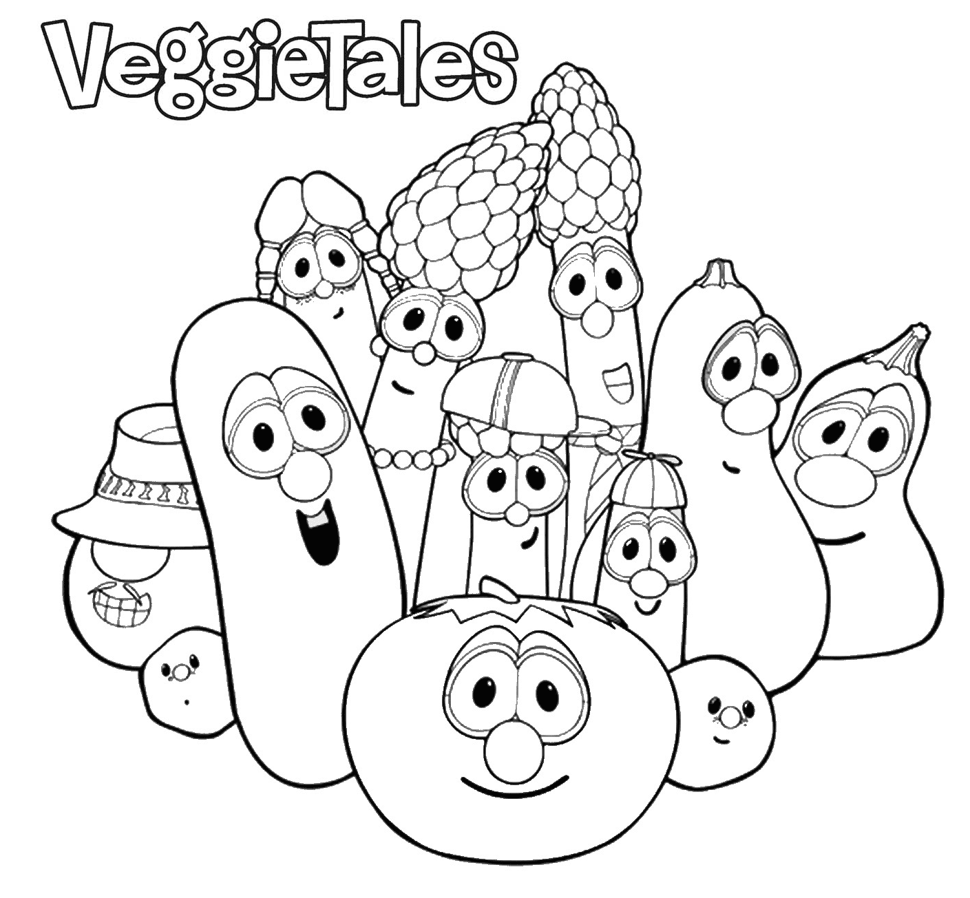 Veggietales coloring pages printable for free download