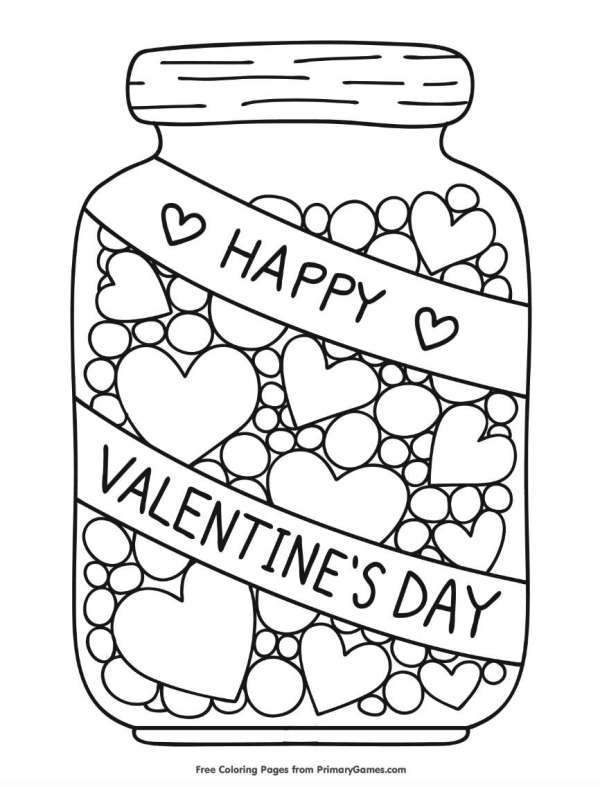 Printable valentines day coloring and activity pages â lesson plans