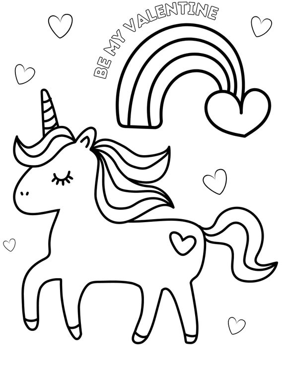 Unicorn valentines day coloring pages valentines printables valentines day sheet valentines coloring pages unicorn love download now