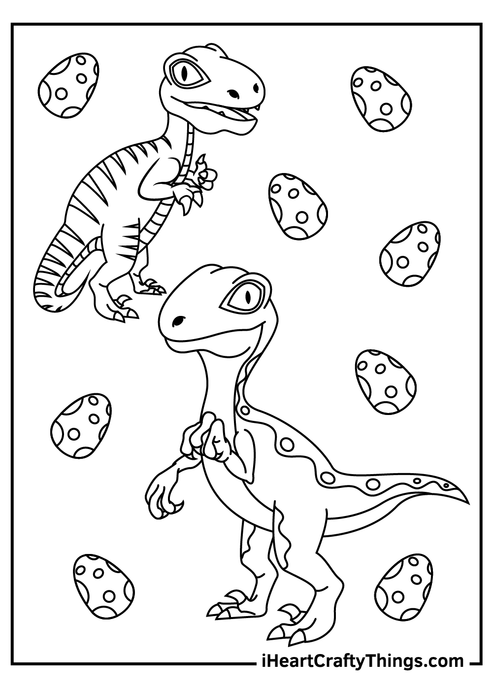 Velociraptor coloring pages free printables