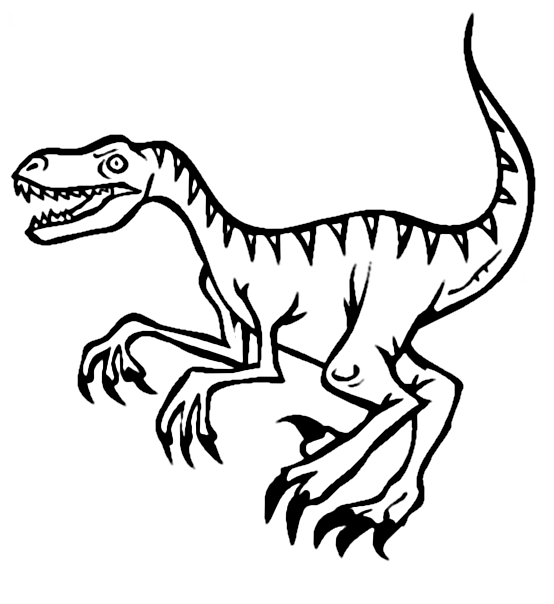 Velociraptor coloring pages printable for free download