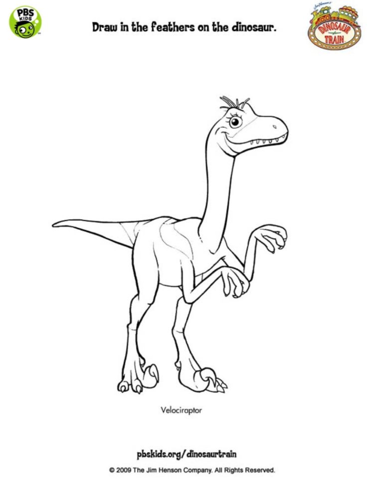 Velociraptor coloring page kids coloringâ kids for parents