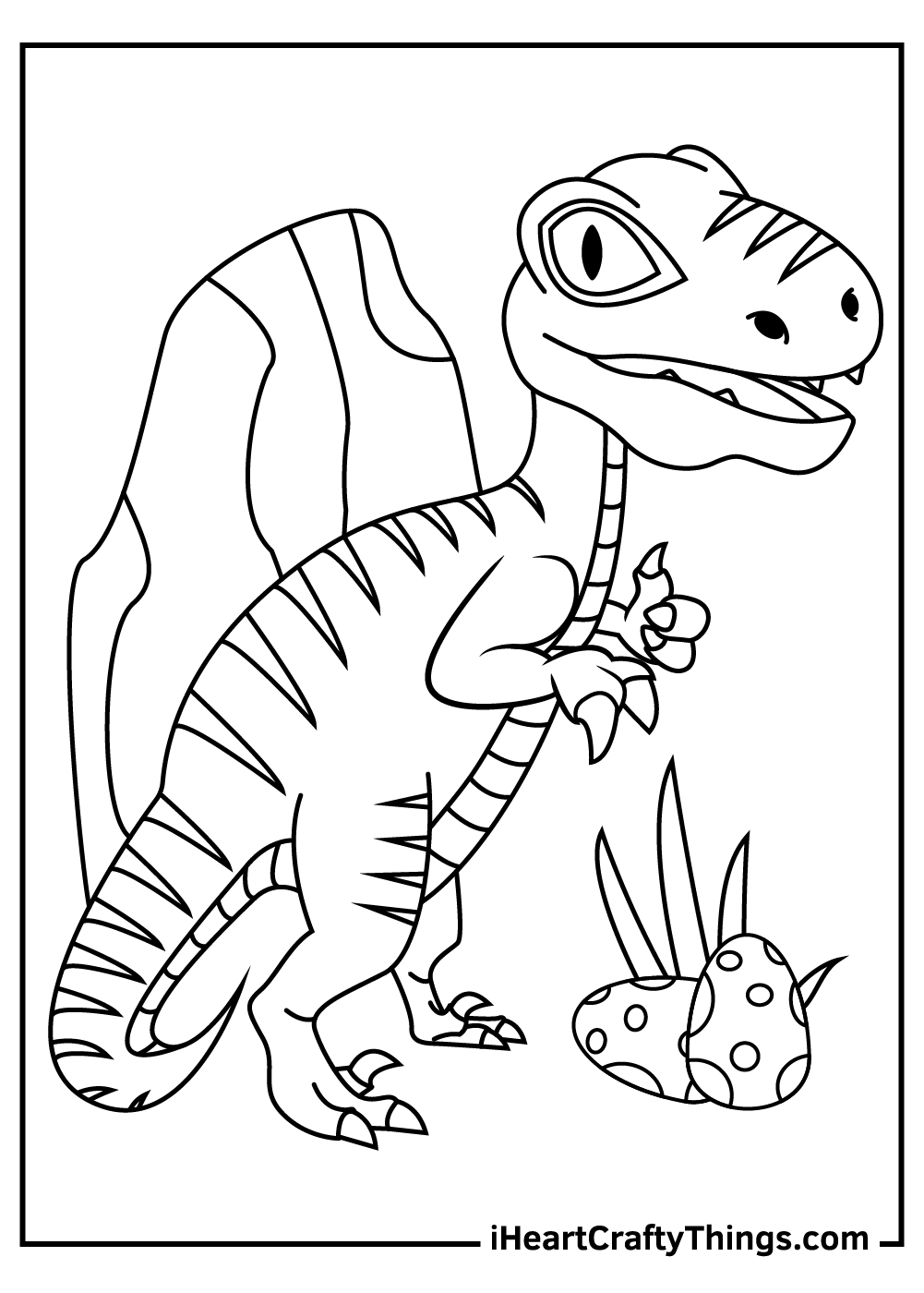 Velociraptor coloring pages free printables