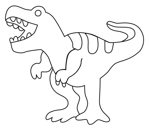 T rex emoji coloring page free printable coloring pages