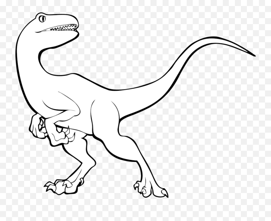 Easy raptor dinosaur drawings