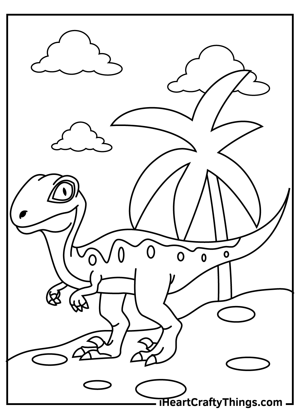 Velociraptor coloring pages free printables