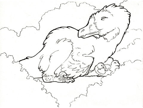 Dinosaur coloring page