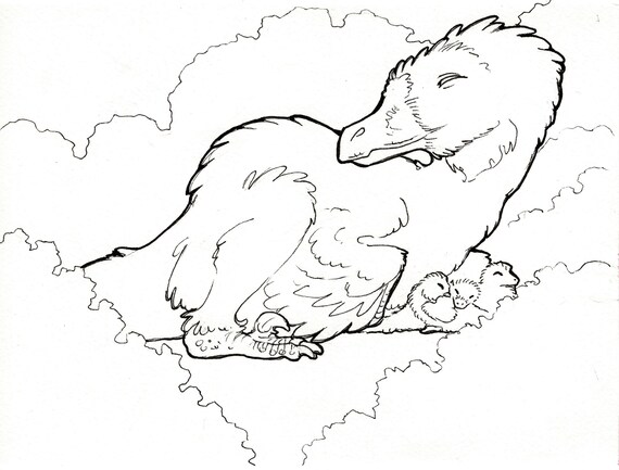 Dinosaur coloring page velociraptor printable unique hand drawn designs