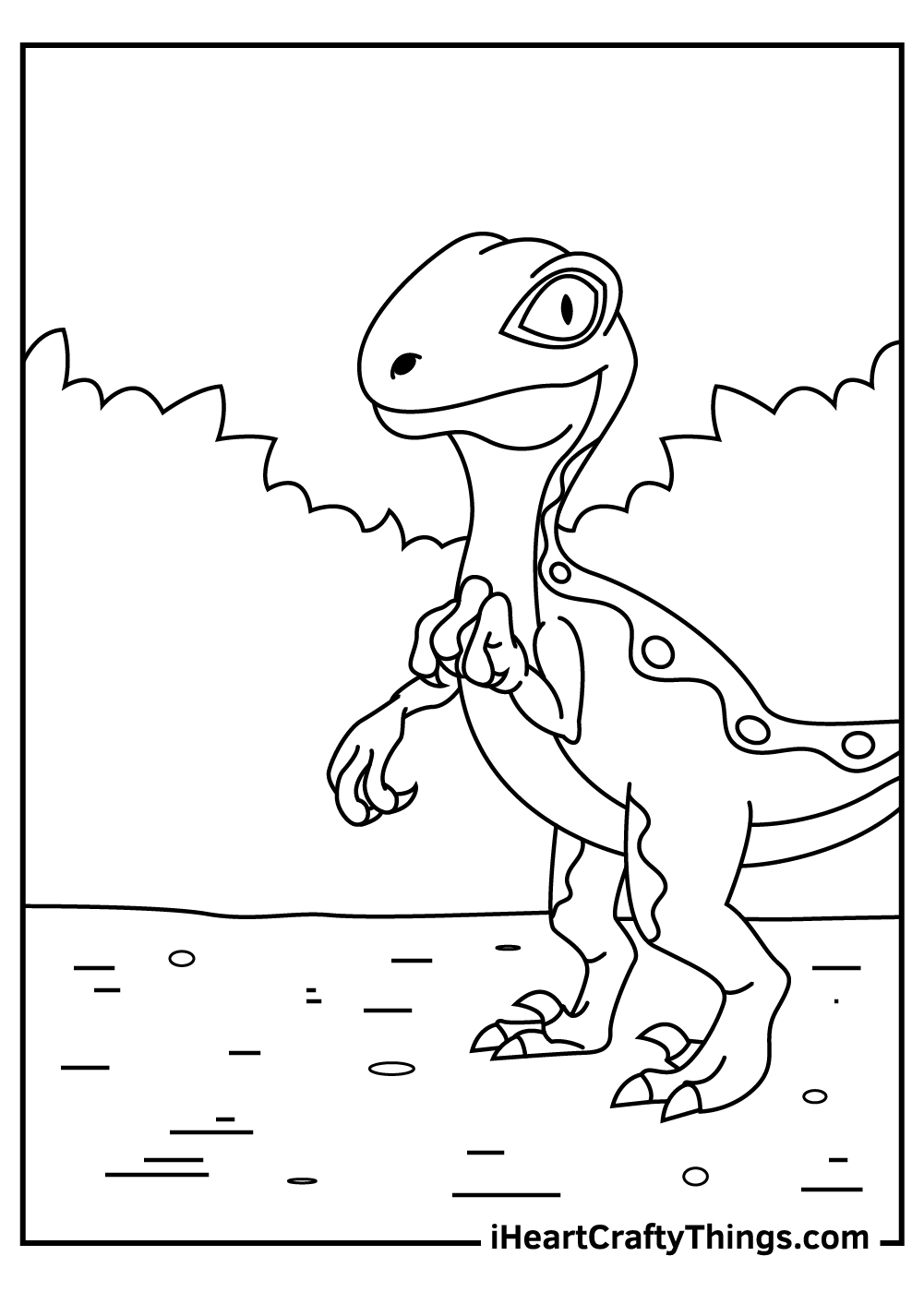 Velociraptor coloring pages free printables