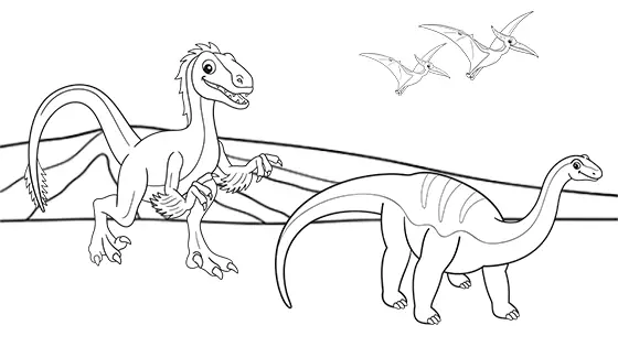 Velociraptor coloring pages for kids free pdfs