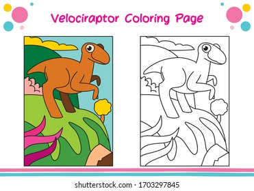 Dinosaur coloring sheets kids coloring velociraptor åºåçéåïå ççï