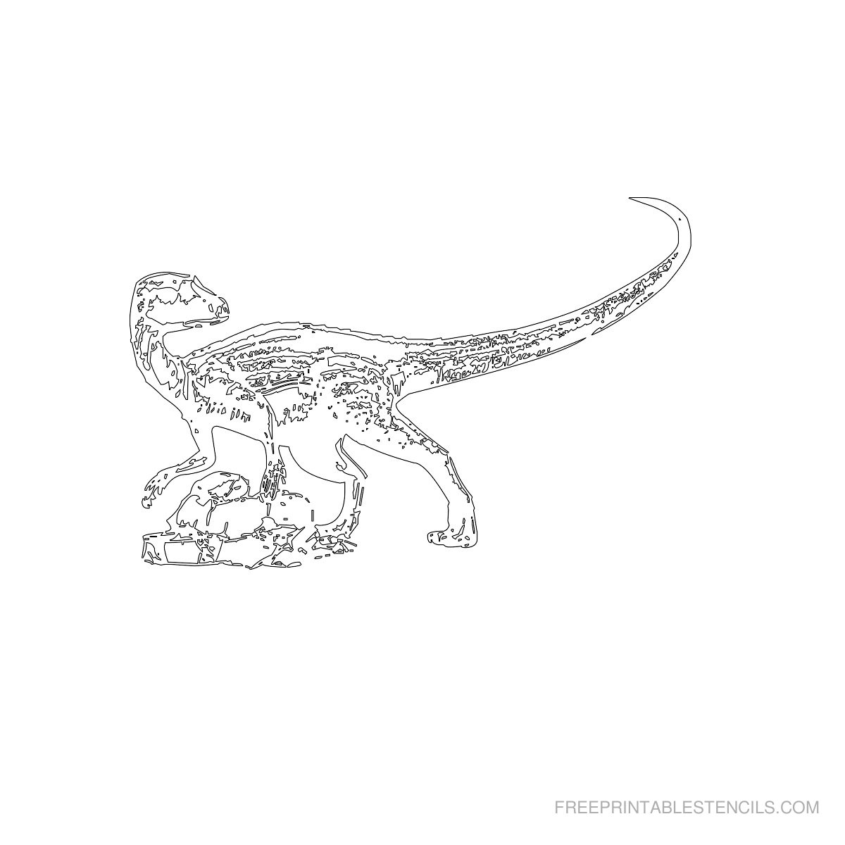 Free printable dinosaur stencil designs