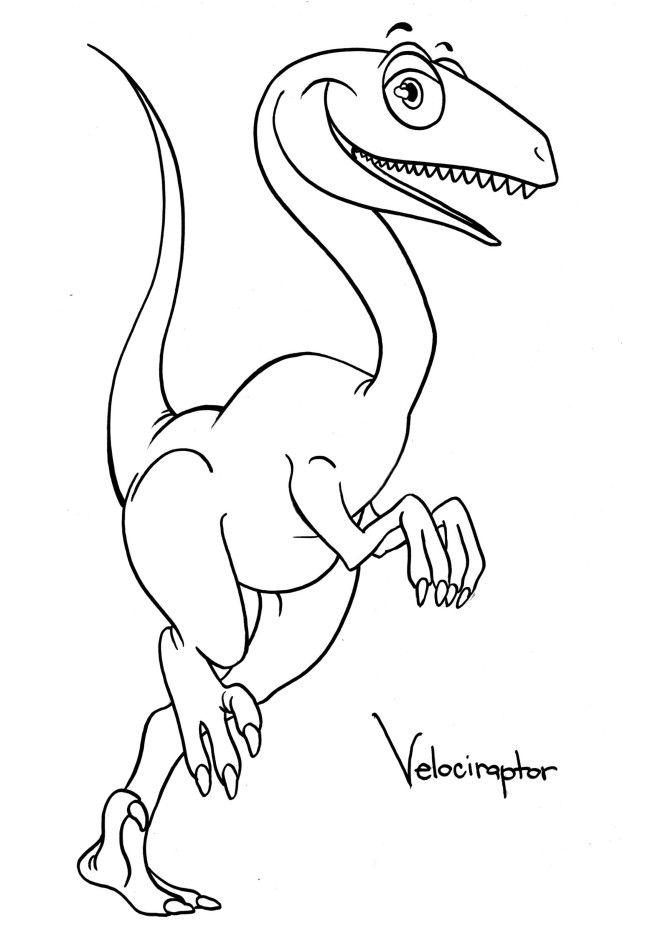 Velociraptor coloring pages