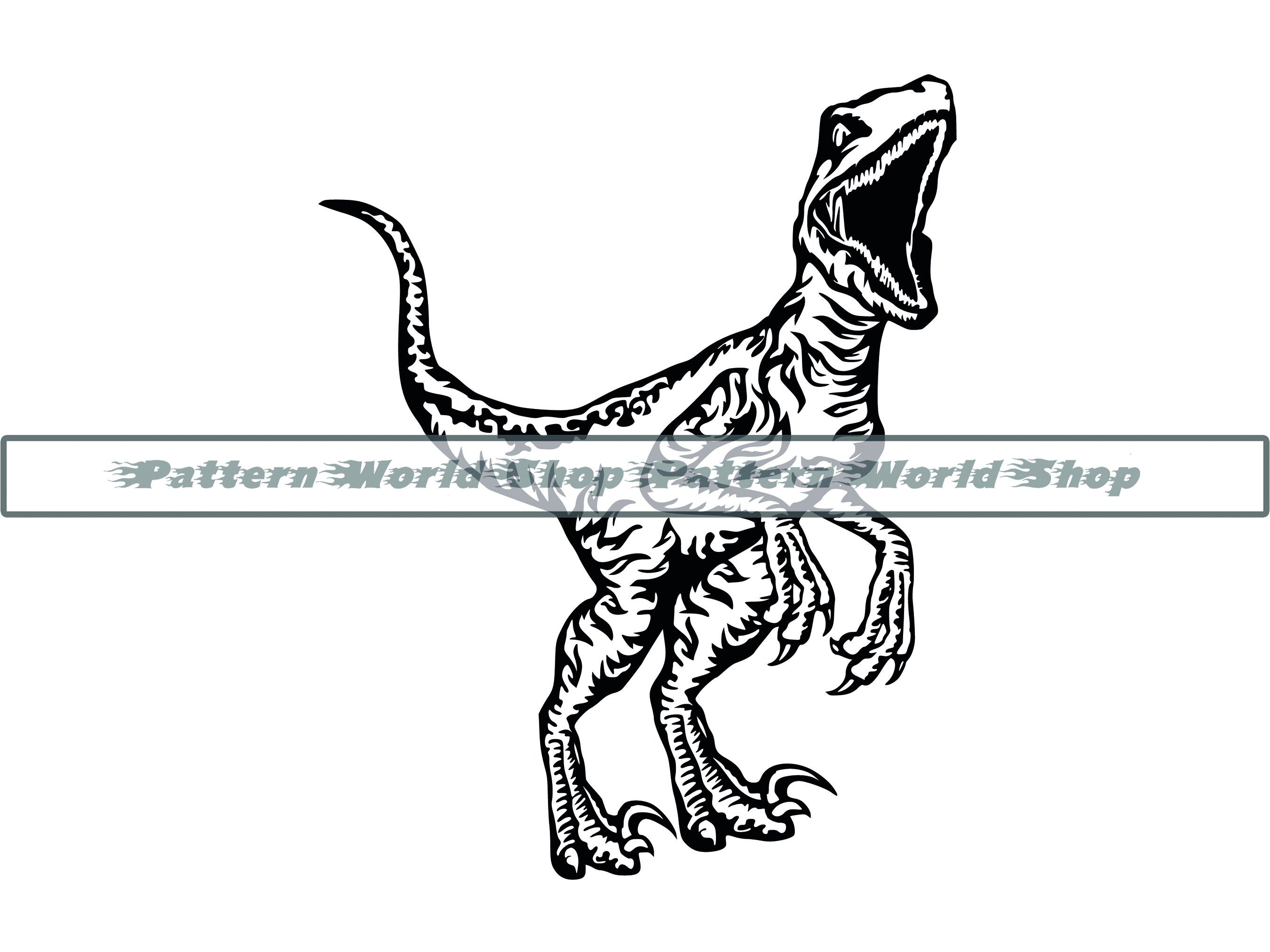 Raptor svg dinosaur svg raptor clipart raptor files for cricut raptor cut files for silhouette raptor dxf raptor png eps vector