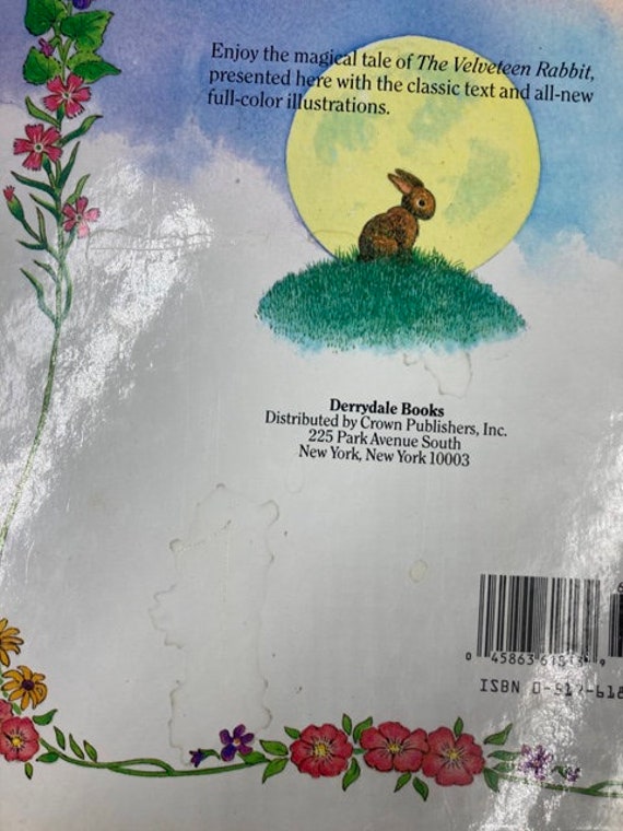 The velveteen rabbit by margery williams illustrated by jean chandler classic childrens picture book hardcover