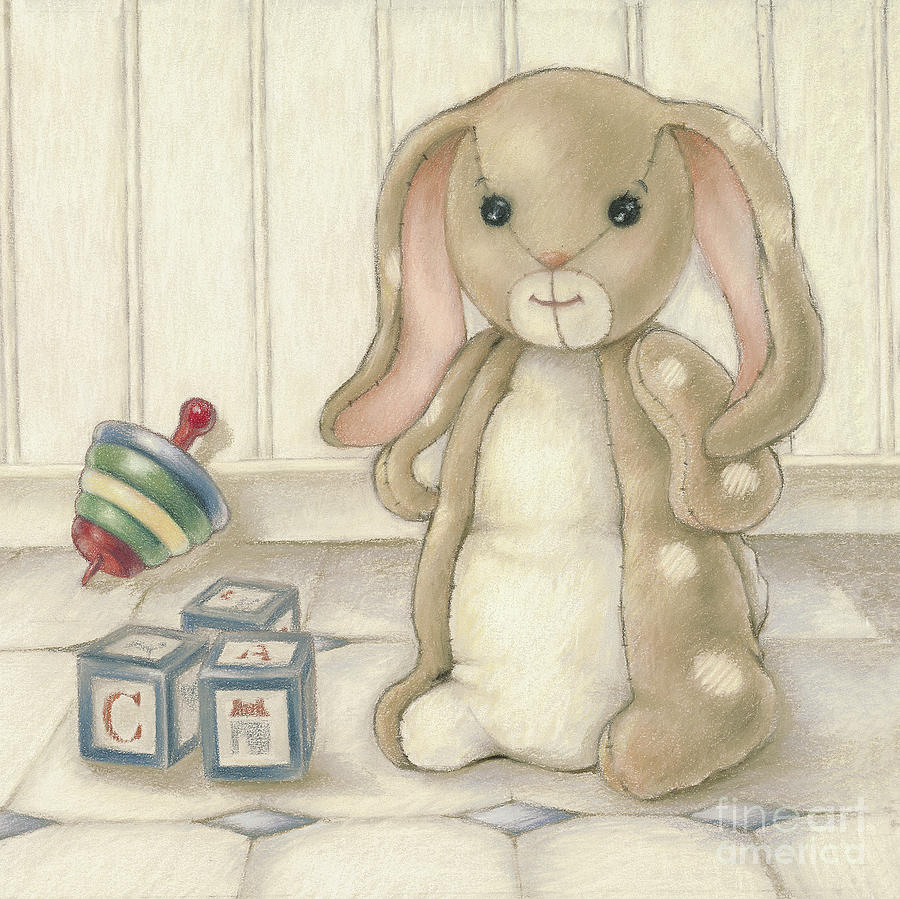 The velveteen rabbit in the nursery pastel by pat thompson