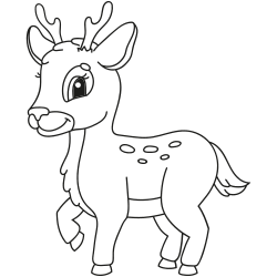 Deer coloring pages