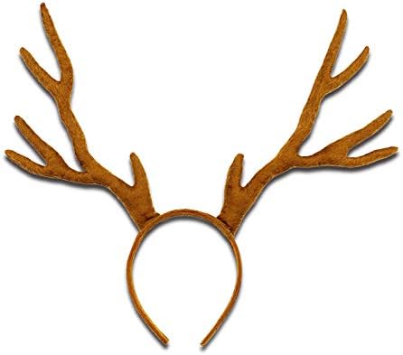 Reindeer antlers headband antlers headband adult deer antlers headband women reindeer antlers headband for halloween christmas and easter party brown toys games