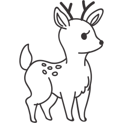 Deer coloring pages