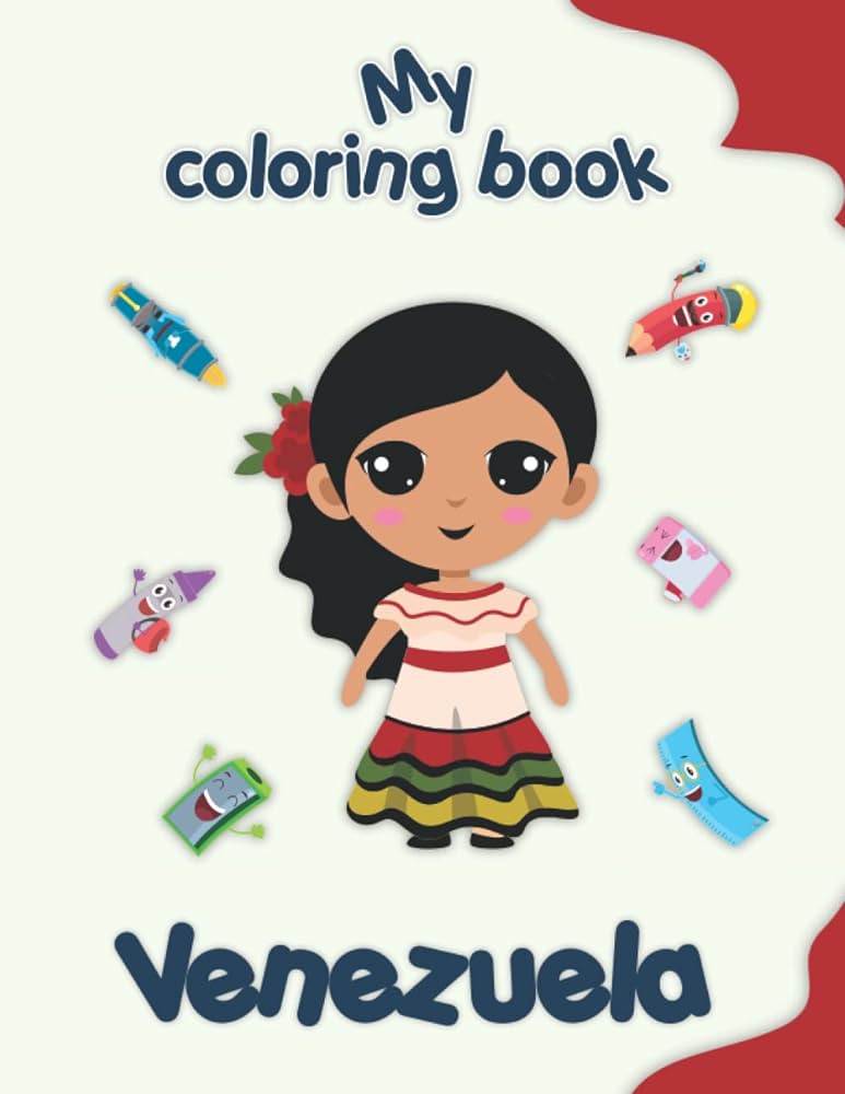 My coloring book about venezuela coloring pages of animals landspes and characters kids