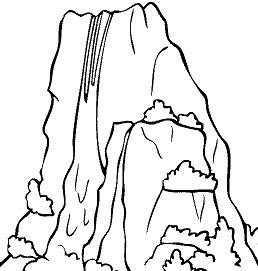 Waterfalls coloring pages printable for free download