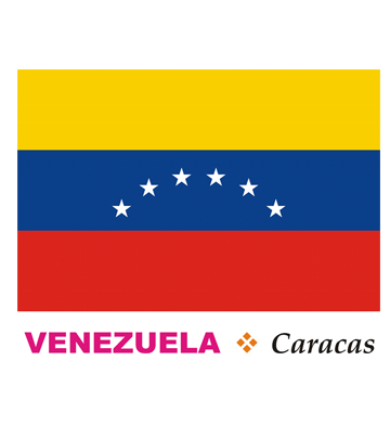 Venezuela flag coloring pages for kids to color and print