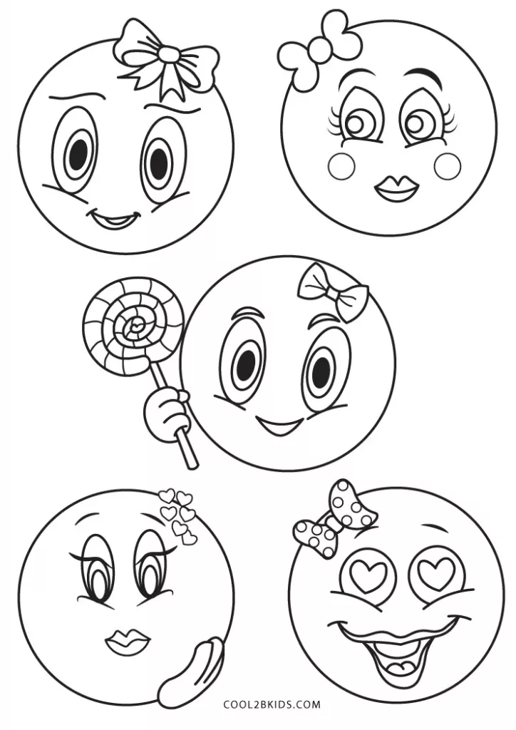 Emoji coloring pages â