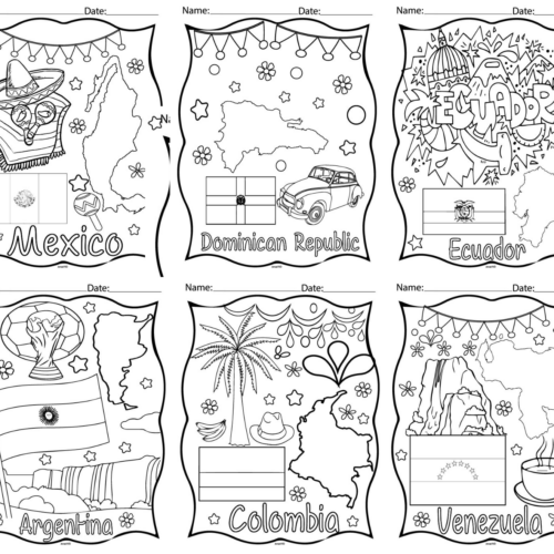 Exploring hispanic heritage vibrant coloring pages from around the world made by teachers