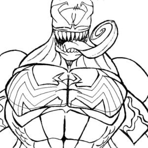 Venom coloring pages printable for free download