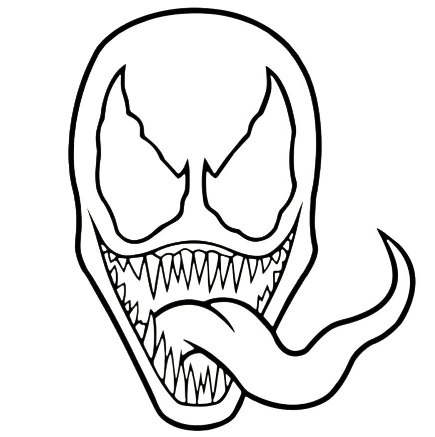 Coloring pages of venom