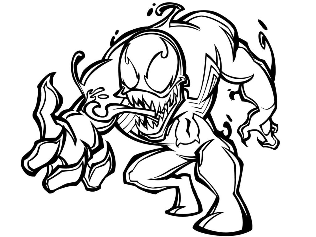 Venom coloring pages printable