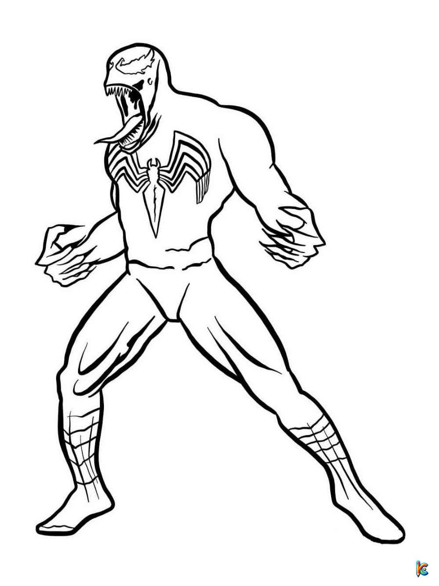 Venom coloring pages â