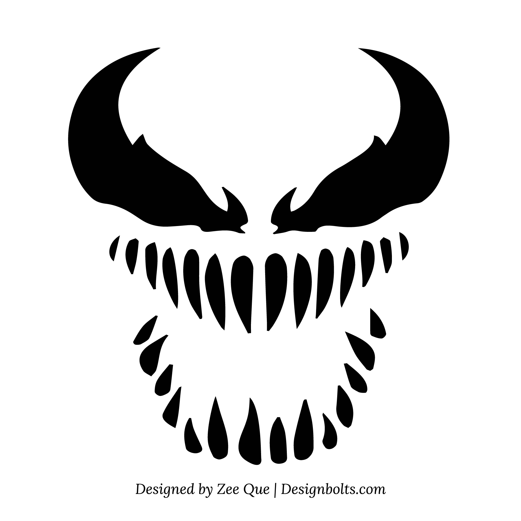 Marvel venom pumpkin stencil