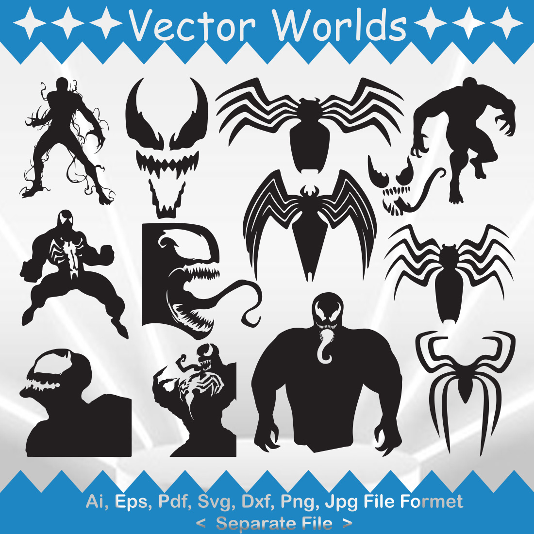 Venom svg vector design