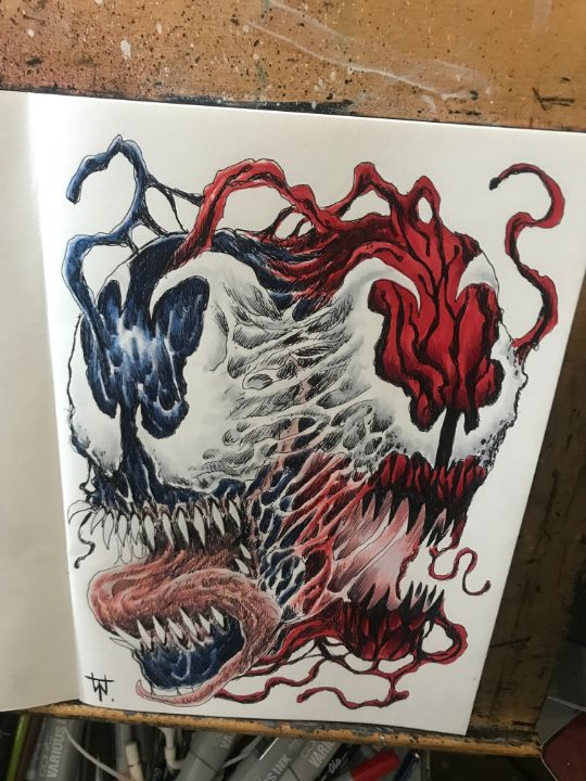 Venom carnage colour artwork